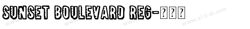 Sunset Boulevard Reg字体转换